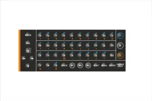 Пленочная qwerty клавиатура на жесткой плате с микросхемами