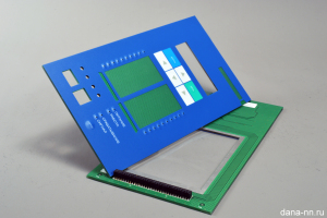 Пленочная клавиатура на жесткой плате с карманами для вставки информации