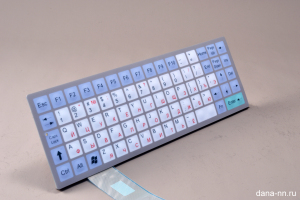Пленочная qwerty клавиатура, шлейф с шагом 1 мм.