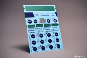 Пленочная клавиатура со светодиодами и карманом для вставки информации