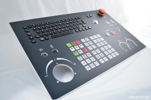 Пленочная клавиатура на жестком основании с трекболом