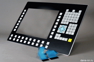 Пленочная клавиатура на жестком основании из фрезерованного алюминия