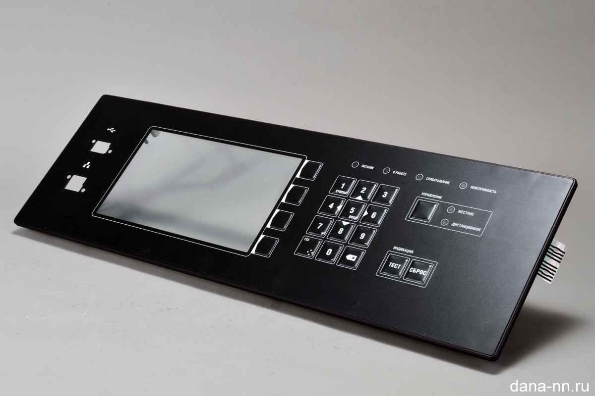 Пленочная клавиатура на жестком основании из фрезерованного алюминия