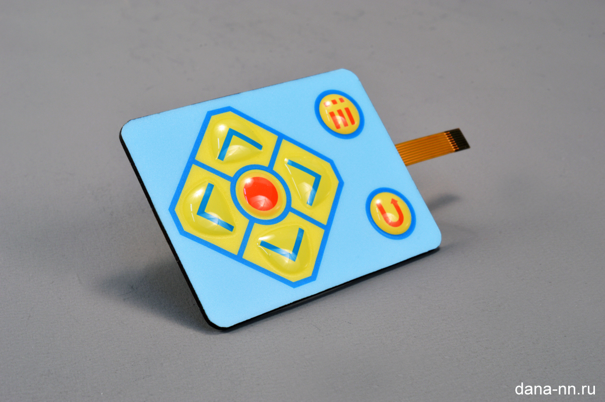 Пленочная клавиатура с pu клавишами на полиимидной плате