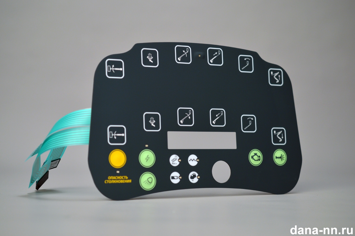 Пленочная клавиатура с ночной общей подсветкой и встроенным фотодатчиком