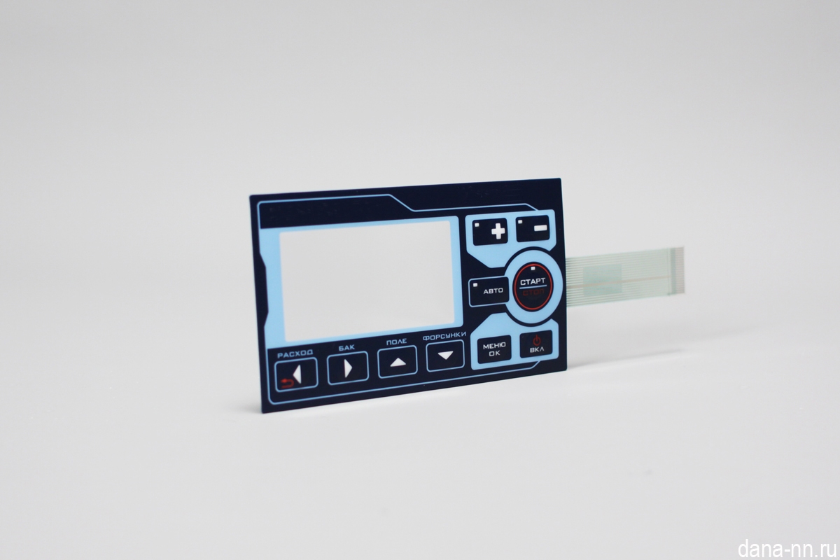 Пленочная клавиатура с дневной общей подсветкой кнопок