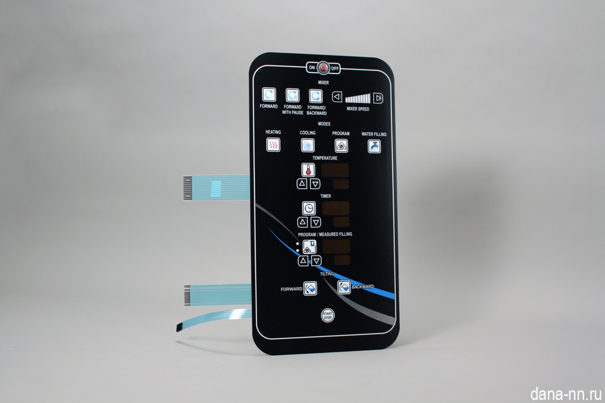 Пленочная клавиатура с дневной подсветкой и светодиодами